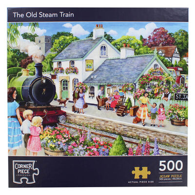 Steam Train 500 Piece Jigsaw Puzzle image number 1