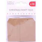 Christmas Kraft Gift Tags - 16 Pack image number 1
