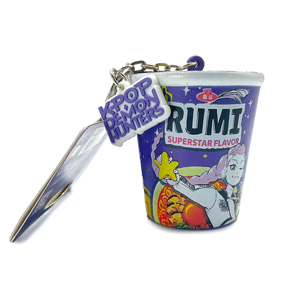 KPop Demon Hunters Noodle Squishy Keychain image number 4