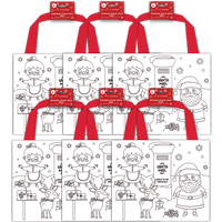 Colour Your Own Festive Bag Bundle: Pack of 6