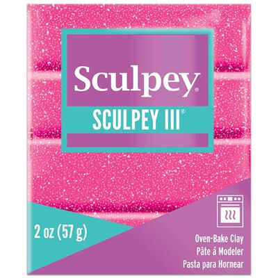 Sculpey Polymer Oven Bake Clay: Pink Glitter image number 1
