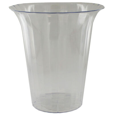 Large Flared Clear Plastic Candy Vase image number 1