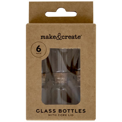 Glass Craft Bottles: Pack of 6 image number 2