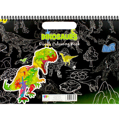 Dinosaurs Doodle Colouring Book image number 4