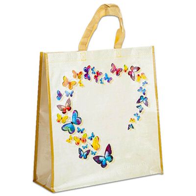 Butterfly Heart Reusable Shopping Bag image number 1