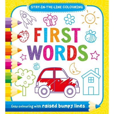 First Words Colouring Book image number 1