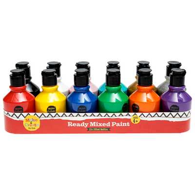 Kids Ready Mixed Paint Set: Pack of 12 image number 1