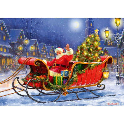 Santa's Sleigh 500 Piece Jigsaw Puzzle image number 2