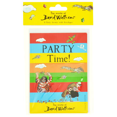 The World of David Walliams Party Invites with Envelopes: Pack of 8 image number 1