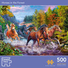Horses in the Forest 500 Piece Jigsaw Puzzle image number 1