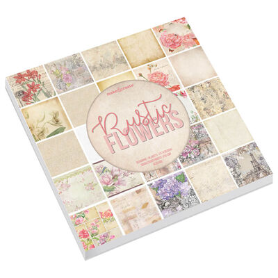 Rustic Floral Design Pad: 12 x 12 Inches image number 1