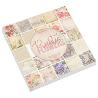 Rustic Floral Design Pad: 12 x 12 Inches