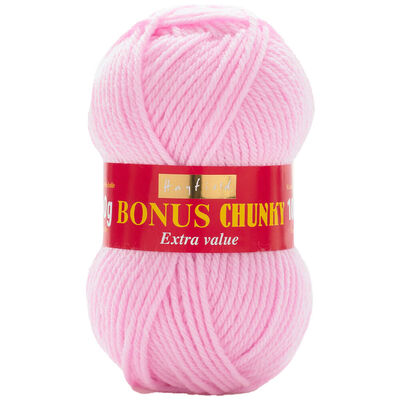 Bonus Chunky: Iced Pink Yarn 100g image number 1