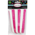 5 Pink Striped Paper Popcorn Favour Boxes image number 1