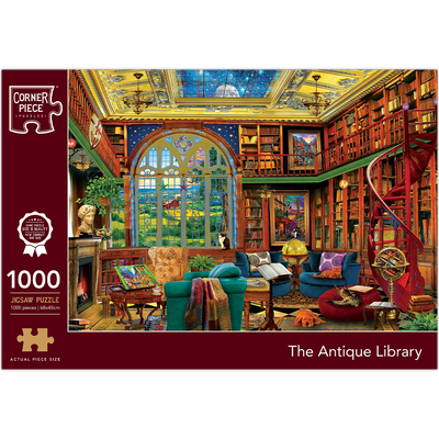 The Antique Library 1000 Piece Jigsaw Puzzle image number 1