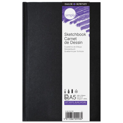 Daler Rowney Simply Hardback A5 Sketch Book image number 1