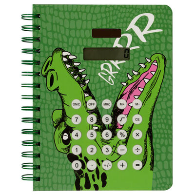 A5 Wiro Calculator Notebook: Alligator image number 1