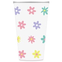 Easter Floral Printed Paper Cups: Pack of 8