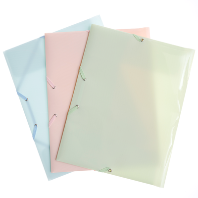 Pastel A4 Elasticated Folders: Pack of 3 image number 2