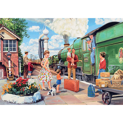 The Train Driver by Trevor Mitchell 1000 Piece Jigsaw Puzzle image number 2