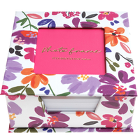 Flowers Small Memo Block with Photo Frame