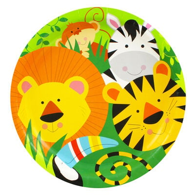Animal Jungle Paper Plates - 8 Pack image number 1