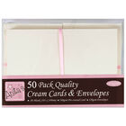 Anita's A6 Quality Cream Cards & Envelopes: Pack of 50 image number 1