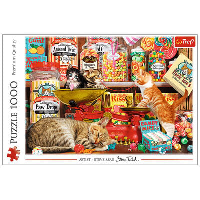 Cat’s Sweets 1000 Piece Jigsaw Puzzle image number 1