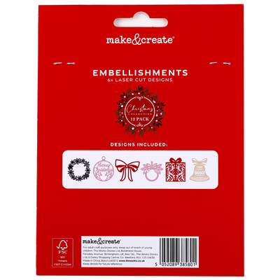 Christmas Laser Cut Paper Embellishments image number 4