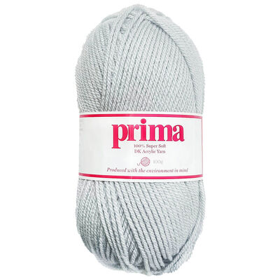 Prima DK Acrylic Wool: Dove Grey Yarn 100g image number 1
