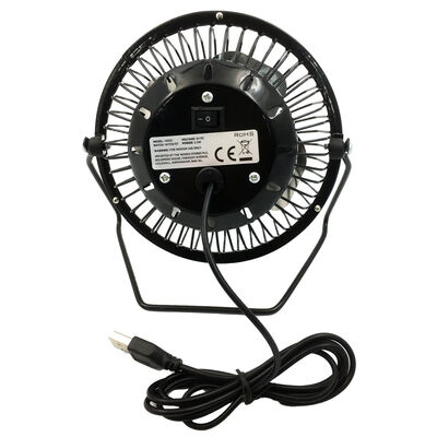 4 inch Desk USB Fan Black image number 3