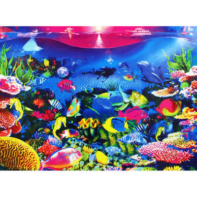 Neon Reef 100 Piece Jigsaw Puzzle image number 3