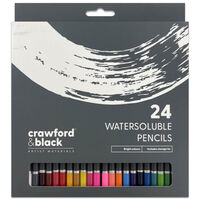 Crawford & Black Watersoluble Pencils: Pack of 24