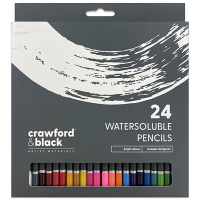 Crawford & Black Watersoluble Pencils: Pack of 24 image number 1