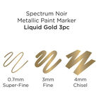 Spectrum Noir Liquid Gold Metallic Paint Marker: Pack of 3 image number 2
