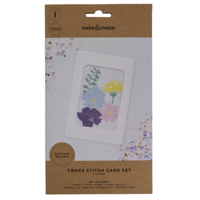 Wildflower Cross Stitch Card Set image number 1