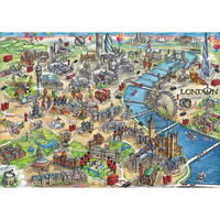 London Map 1000 Piece Jigsaw Puzzle