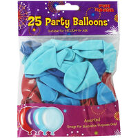 Blue Party Balloons - Pack Of 25