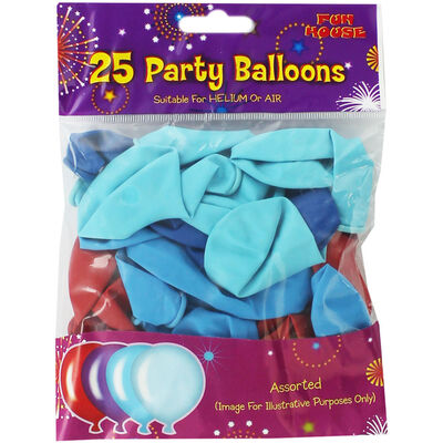 Blue Party Balloons - Pack Of 25 image number 1
