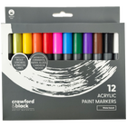 Crawford & Black Acrylic Paint Markers: Pack of 12 image number 1