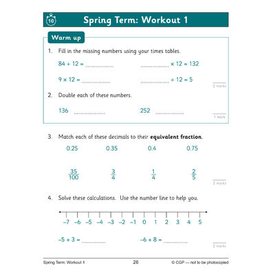 KS2 Maths 10-Minute Weekly Workouts: Year 5 | The Works