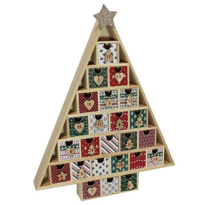 Wooden Christmas Tree Advent Calendar image number 4