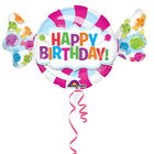 22 Inch Happy Birthday Sweet Super Shape Helium Balloon image number 1