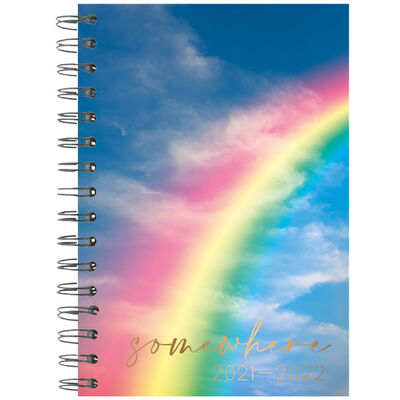 A5 Rainbow 2021-2022 Week to View Diary image number 1