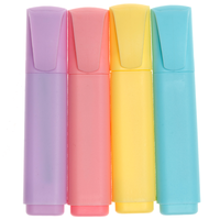 Works Essentials Pastel Highlighter Pens: Pack of 4