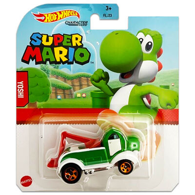 Hot Wheels Super Mario Diecast Character Car: Yoshi image number 1