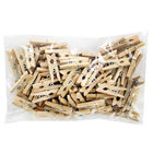 Mini Natural Wooden Pegs: Pack of 100 image number 1