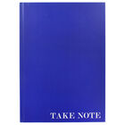 A4 Case Bound Plain Blue Notebook image number 1