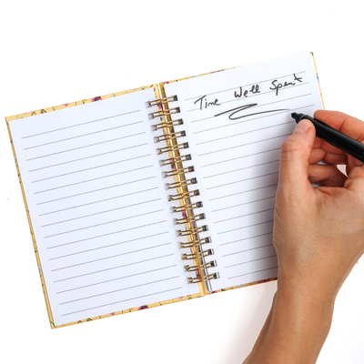 A6 Wiro Yellow Wildflower Notebook image number 3