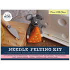 Simply Make: Mouse with Cheese Needle Felting Craft Kit image number 1